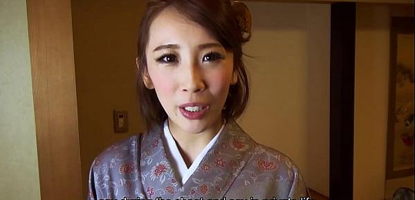  Japanese kimono lady, Aya Kisaki is moaning, uncensored